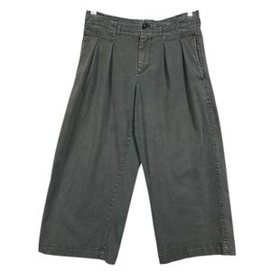 Maeve Wide Leg Pleated Pant Size 4 Petite Grey